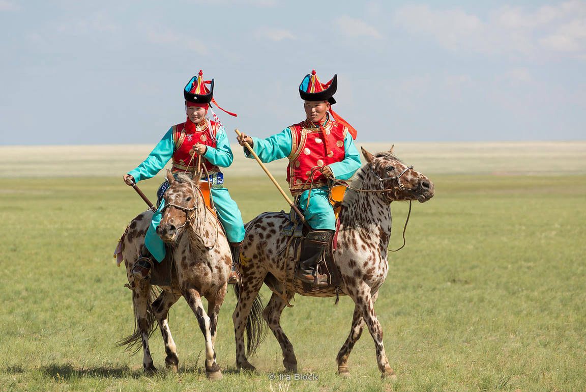 Horseback riders in Mongolia